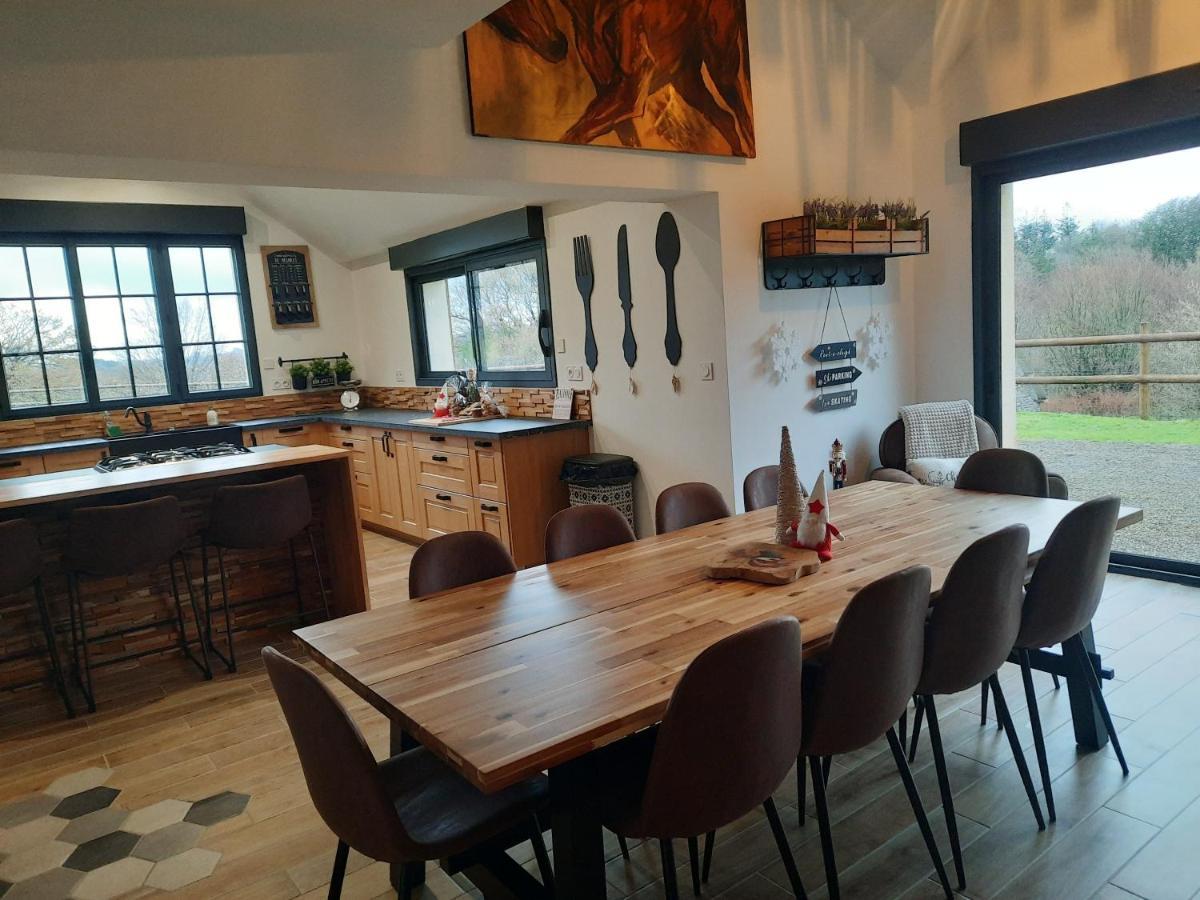 Madelaine Ranch, maison de campagne 10 personnes Le Gast Extérieur photo