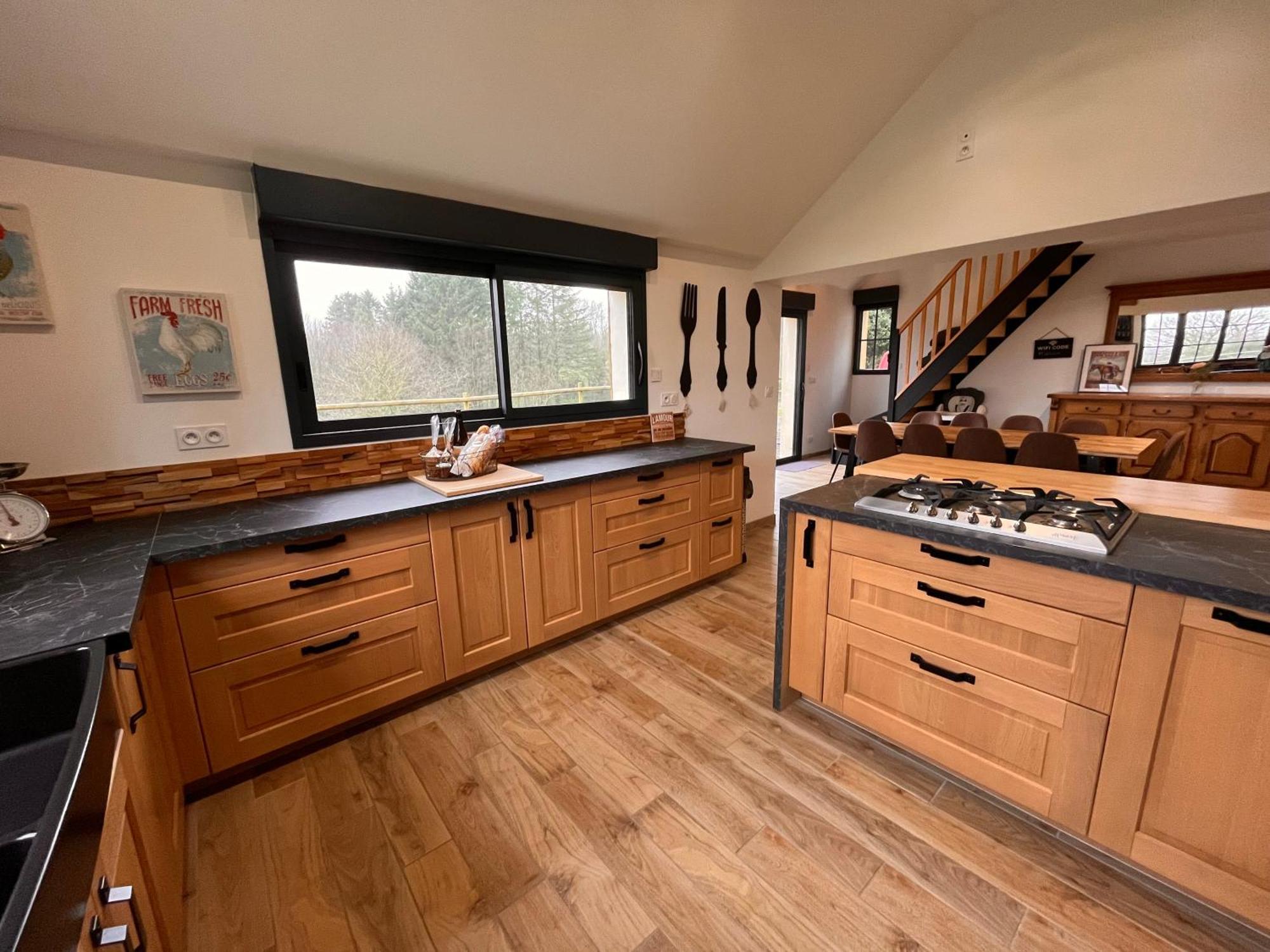 Madelaine Ranch, maison de campagne 10 personnes Le Gast Extérieur photo